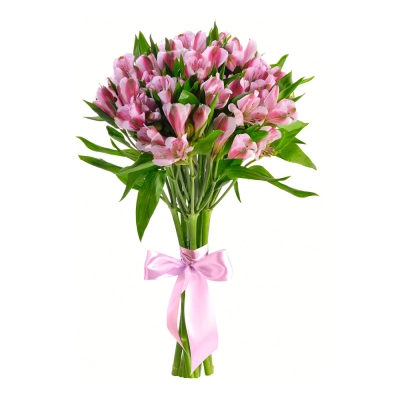 Букет «Хорошее настроение» из розовых альстромерий – солнечный подарок Белая Калитва Ростовская область